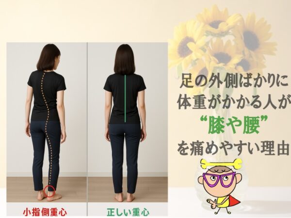 足の外側ばかりに体重がかかる人が“膝や腰”を痛めやすい理由とは？